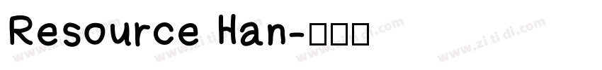 Resource Han字体转换